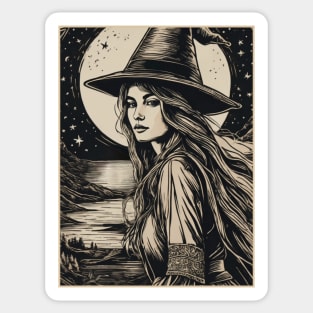 Witchy Moon Sticker